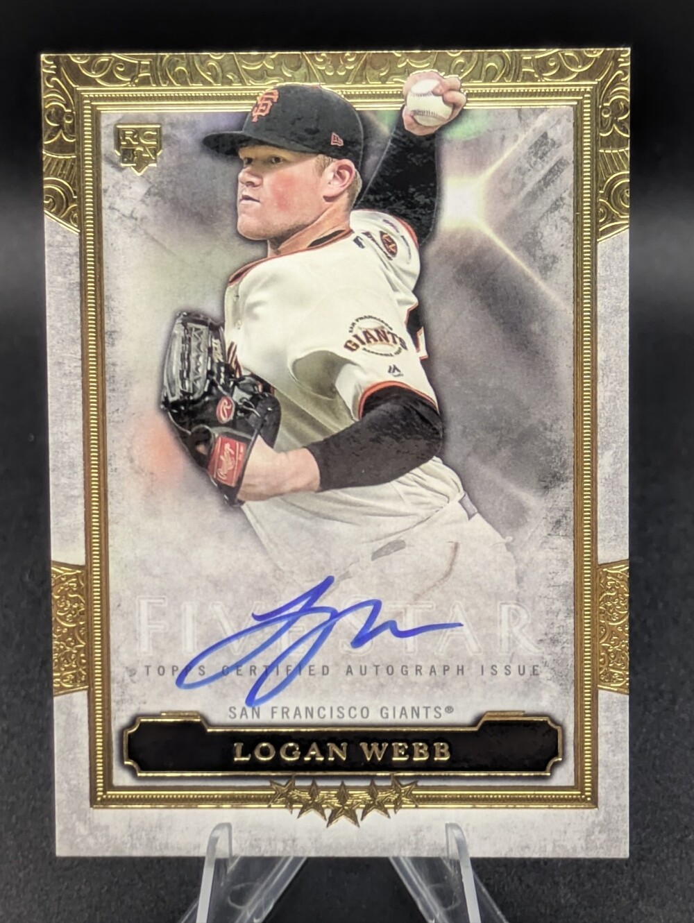 2020 Topps Five Star Logan Webb Rookie Auto #FSA-LW Insert RC Autograph Giants